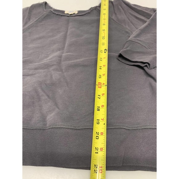 Leallo Pullover Round Neck Gray S Women's A53 - Picture 4 of 6